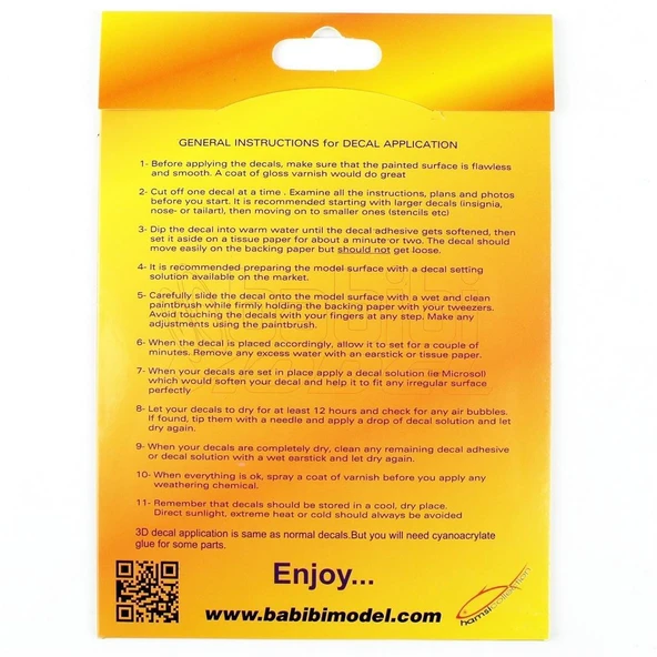 Babibi BD3-0010 1/32 Ölçek, RF-4E TM Phantom Revell İçin Kokpit Seti, Dekal Çıkartma - Resim 2
