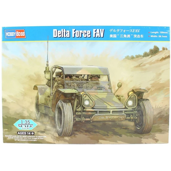 HobbyBoss 82406 1/35 Ölçek, Delta Force FAV, Hızlı Hücum Aracı, Plastik Model Kiti ürün görseli