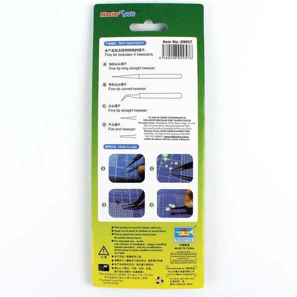 MST 09957 Hassas Cımbız Seti, 4 Adet - Resim 4