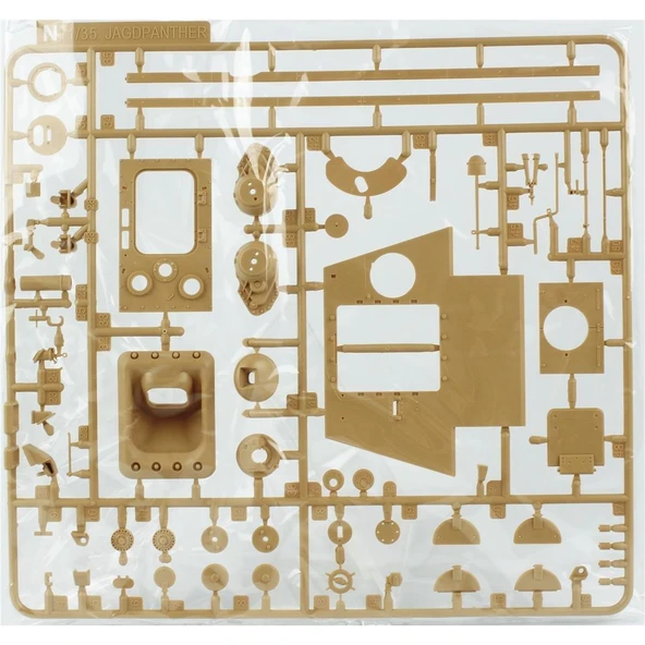 RFM 5022 1/35 Ölçek, Jagdpanther G2, İç Detaylı İmha Tanklı, Plastik Model kiti - Resim 2