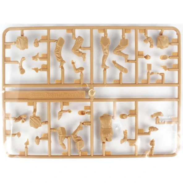 HobbyBoss 84409 1/35 Ölçek, Alman Afrika Tank Mürettebatı, Plastik Figür Kiti - Resim 3