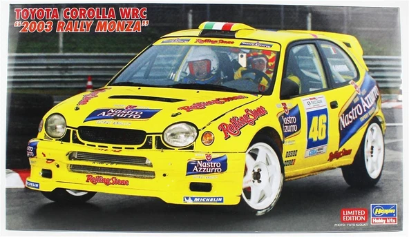 Hasegawa 20686 1/24 Ölçek, Toyota Corolla WRC (2003 Rally Monza), (Limited Edition) Yarış Aracı Plastik Model Kiti ürün görseli