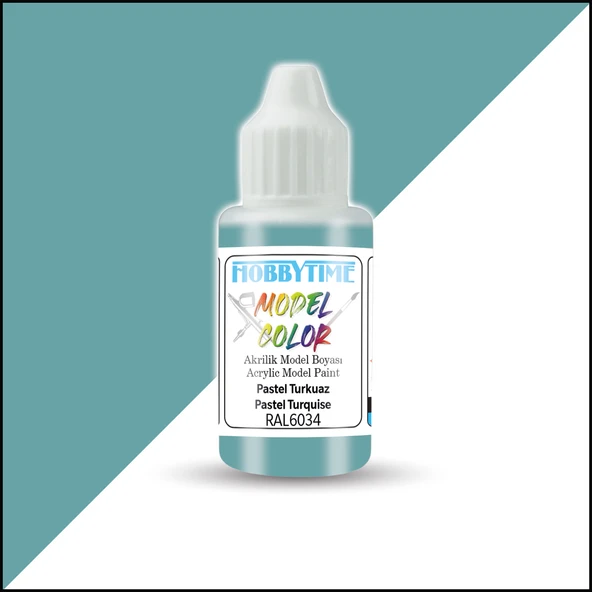 Hobbytime 429 18 ml. RAL6034 Pastel Turkuaz (Pastel Turquise), Akrilik Model Boyası ürün görseli