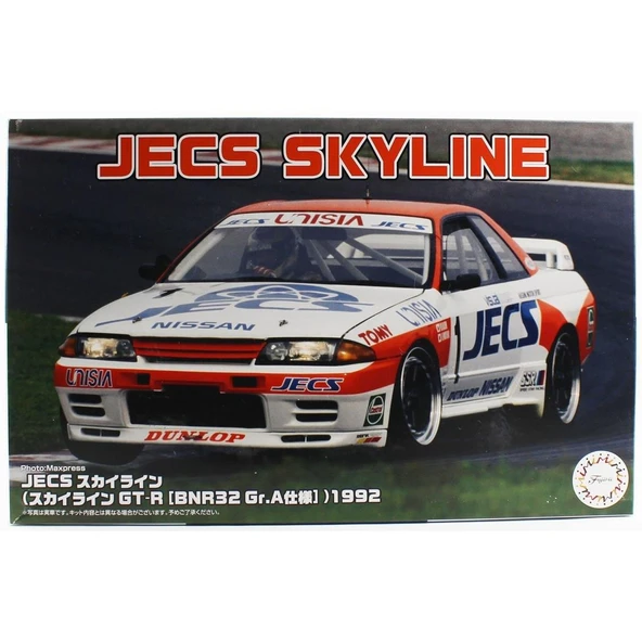 Fujimi ID-299 04746 1/24 Ölçek, Nissan JECS Skyline (Skyline GT-R [BNR32 Gr.A]) 1992, Yarış Aracı Plastik Model Kiti ürün görseli 1