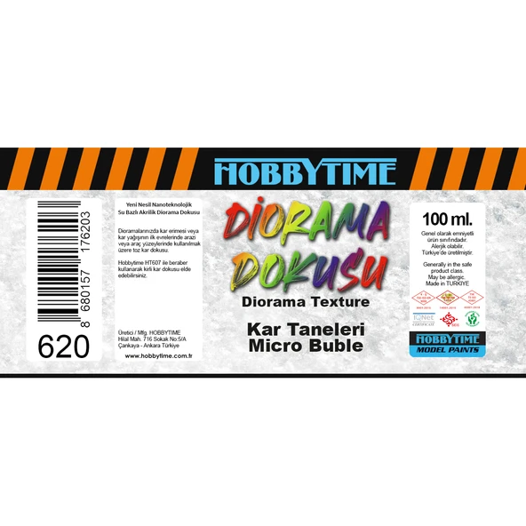 Hobbytime 620 100 ml. Kar Taneleri (Micro Bubble) - Resim 2