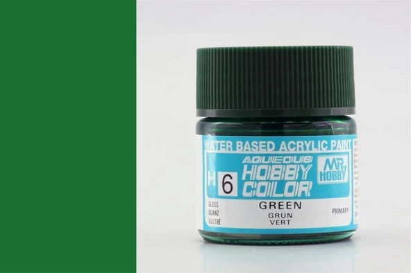 Mr.Hobby H-006 10 ml. Green, Aqueous Serisi Model Boyası ürün görseli