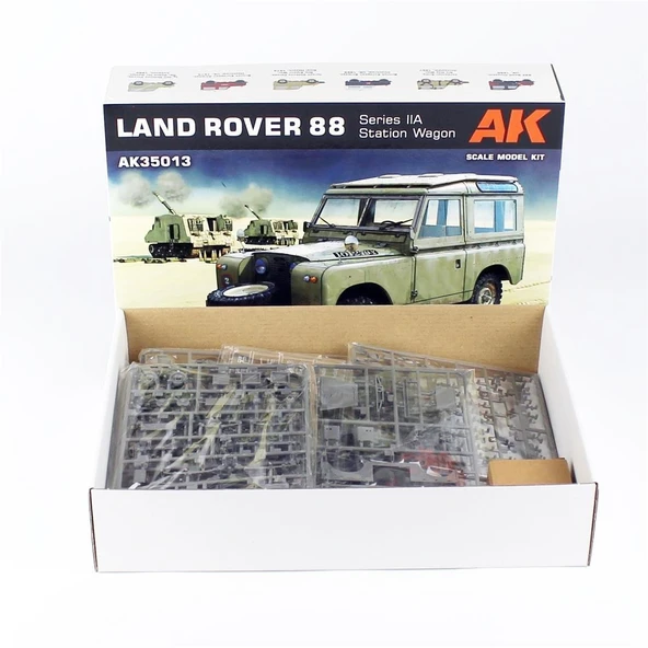 AK 35013 1/35 Ölçek, Land Rover 88 Series IIA (Steyşın Vagon), Askeri Araç Plastik Model Kiti - Resim 4