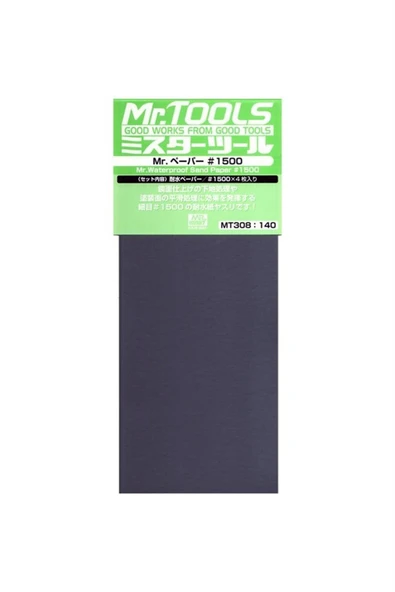 Mr.Hobby MT-308 Su Geçirmez, Kum Zımparası, No.1500x4 ürün görseli