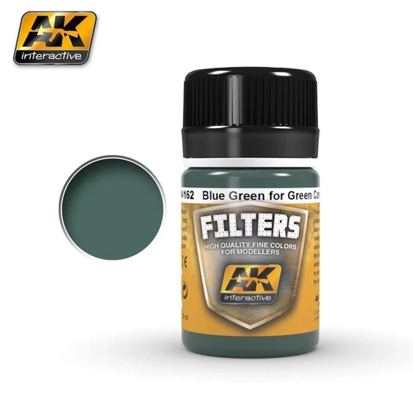 AK 4162 35 ml. Yeşil Mavi, Filters Serisi Enamel Model Boyası ürün görseli 1