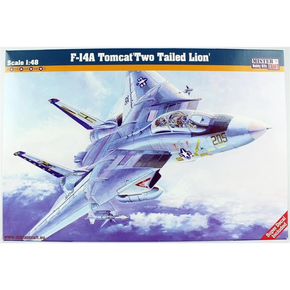 Mistercraft G004 1/48 F-14A Tomcat (İki Kuyruklu Arslan) Savaş Uçağı Plastik Model Kiti ürün görseli