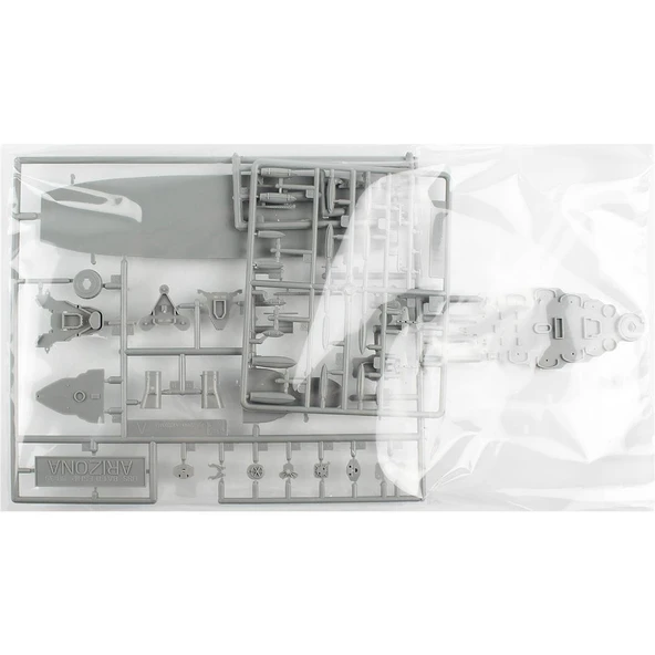 Dragon 7127 1/700 Ölçek, U.S.S. Arizona BB-39 Savaş Gemisi ve IJN Type 97 (Kate) Bombardıman Uçağı plastik Model Kiti - Resim 2
