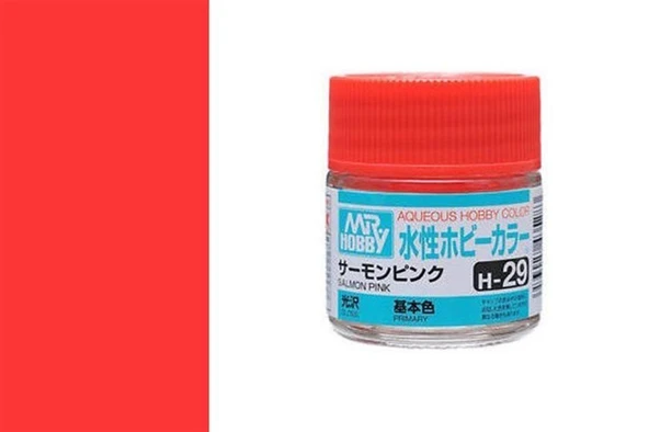 Mr.Hobby H-029 10 ml. Salmon Pink, Aqueous Serisi Model Boyası ürün görseli
