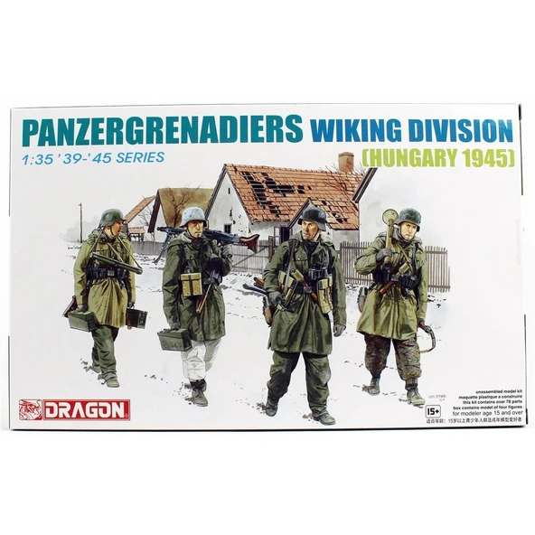 Dragon 6194 1/35 Ölçek, Tank İmha Ekibi, Wiking Timi (Macaristan 1945) Figürleri Plastik Model Kiti ürün görseli 1