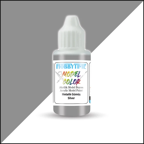 Hobbytime 442 18 ml. Metalik Gümüş (Silver), Akrilik Model Boyası ürün görseli