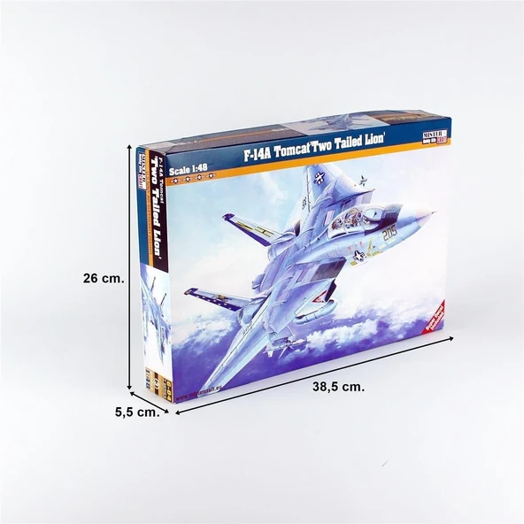 Mistercraft G004 1/48 F-14A Tomcat (İki Kuyruklu Arslan) Savaş Uçağı Plastik Model Kiti - Resim 4