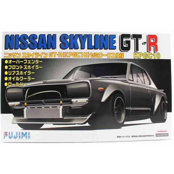 Fujimi ID-163 03840 1/24 Ölçek, Nissan KPGC10 Skyline GT-R Semi- Works, Otomobil Plastik Model Kiti ürün görseli 1