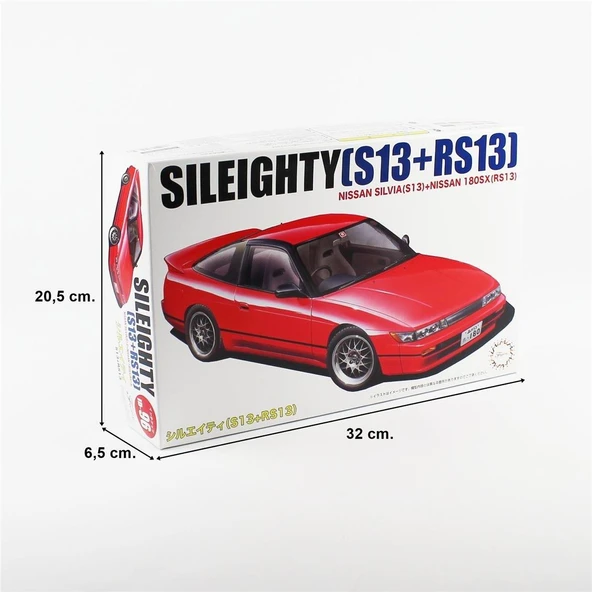 Fujimi ID-96 04639 1/24 Ölçek, Nissan New Sileighty S13 RPS13, Otomobil Plastik Model Kiti - Resim 5