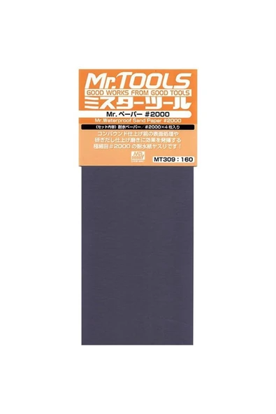 Mr.Hobby MT-309 Su Geçirmez, Kum Zımparası, No.2000x4 ürün görseli