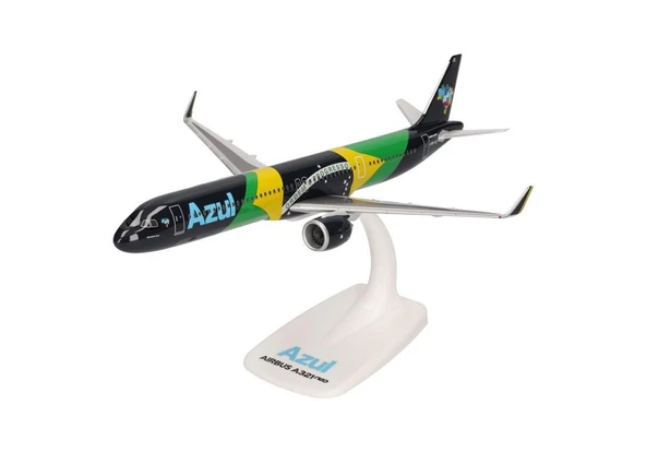 Herpa 613682 1/200 Ölçek, Azul Brazilian Airlines, Airbus A321 neo, Sergilemeye Hazır Model Yolcu Uçağı ürün görseli 1