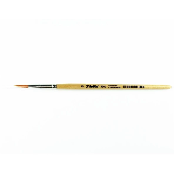 Hobbytime 786 No.5 Yuvarlak Saplı, Kolibri, Sentetik Kıllı Boya Fırçası - Resim 2
