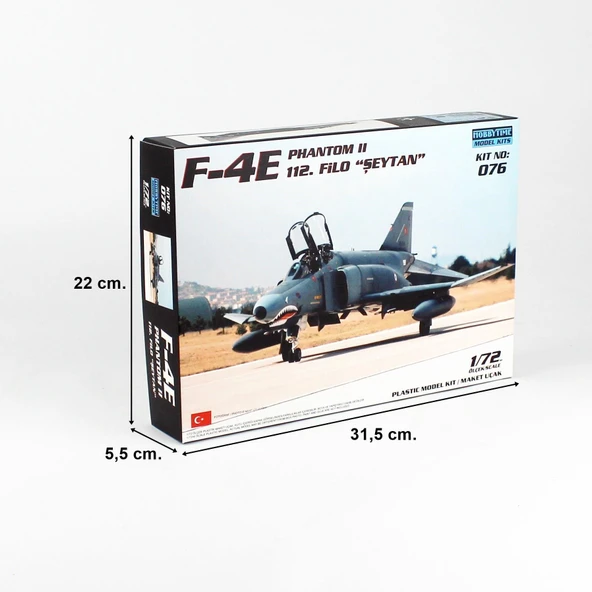 Hobbytime 076 1/72 Ölçek, F-4E Phantom II, 112.Filo Şeytan, Plastik Model Kiti - 5