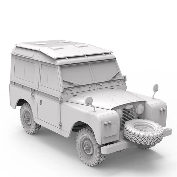 AK 35013 1/35 Ölçek, Land Rover 88 Series IIA (Steyşın Vagon), Askeri Araç Plastik Model Kiti - Resim 2