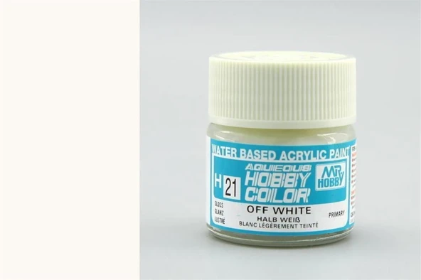 Mr.Hobby H-021 10 ml. Off White, Aqueous Serisi Model Boyası ürün görseli 1
