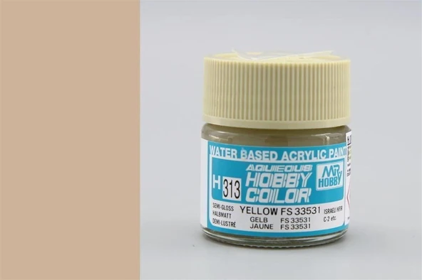 Mr.Hobby H-313 10 ml. Yellow FS 33531, Aqueous Serisi Model Boyası ürün görseli