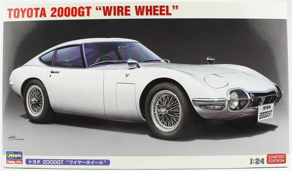 Hasegawa 20617 1/24 Ölçek, Toyota 2000GT (Wire Wheel), (Limited Edition) Otomobil Plastik Model Kiti ürün görseli 1