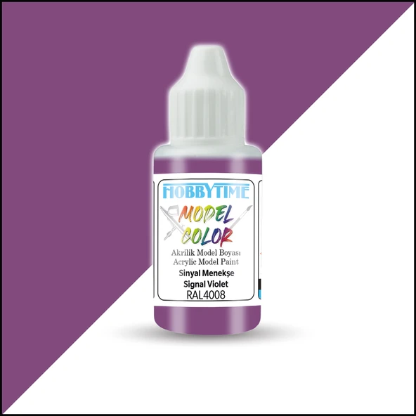 Hobbytime 393 18 ml. RAL4008, Sinyal Menekşe (Signal Violet), Akrilik Model Boyası ürün görseli 1