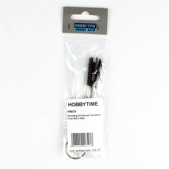 Haosheng C5 Airbrush Temizleme Fırça Seti,5 Adet - Resim 3