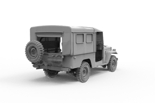AK 35004 1/35 Ölçek, FJ43 Tenteli SUV (IDF ve LAF Silahlı), Askeri Araç Plastik Model Kiti - Resim 3