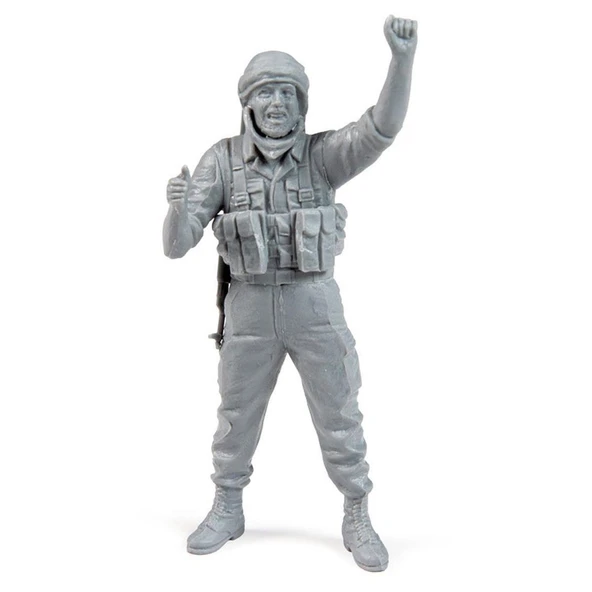 AK 35017 1/35 Ölçek, 4 Adet Teknik Mürettebat, Plastik Figür Kiti - Resim 2