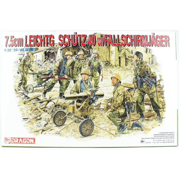 Dragon 6147 1/35 Ölçek, 7.5cm Hafif Silahlar 40 ve Mürettebat, Plastik Model Kiti ürün görseli