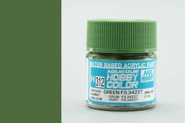Mr.Hobby H-312 10 ml. Green FS 34227, Aqueous Serisi Model Boyası ürün görseli