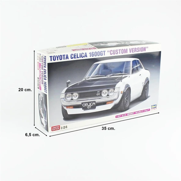 Hasegawa 20672 1/24 Ölçek, Toyota Celica 1600GT (Custom Version), (Limited Edition) Otomobil Plastik Model Kiti - Resim 5