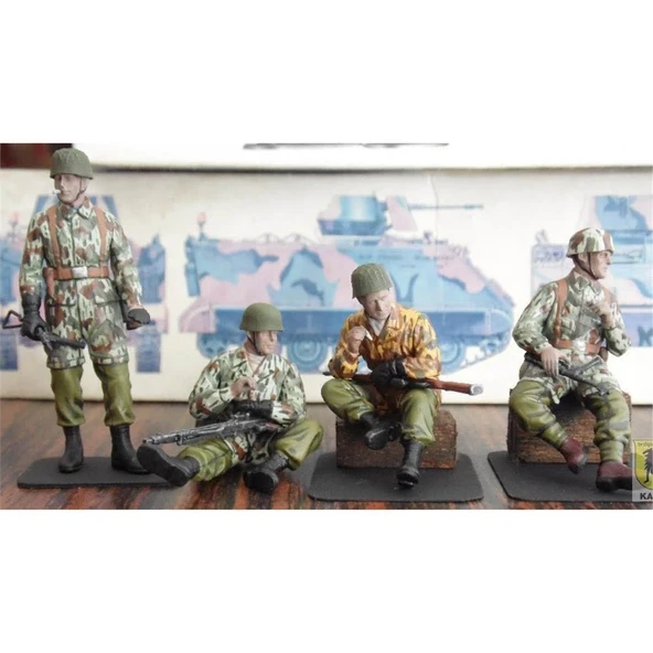 Dragon 6113 1/35 Ölçek, 3.Paraşütcü Timi Figürleri, Plastik Model Kiti - Resim 2