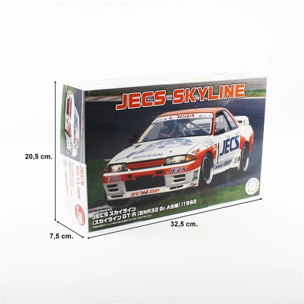 Fujimi ID-299 04746 1/24 Ölçek, Nissan JECS Skyline (Skyline GT-R [BNR32 Gr.A]) 1992, Yarış Aracı Plastik Model Kiti - Resim 5