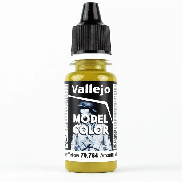 Vallejo 70764 18 ml. (125) Military Yellow, Model Color Serisi Model Boyası ürün görseli