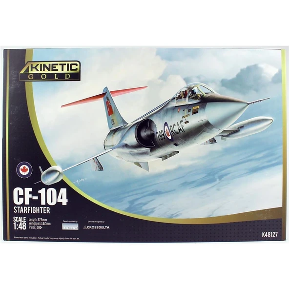 Kinetic K48127 1/48 Ölçek, CF-104 Starfighter Savaş Uçağı, Plastik Model kiti ürün görseli 1