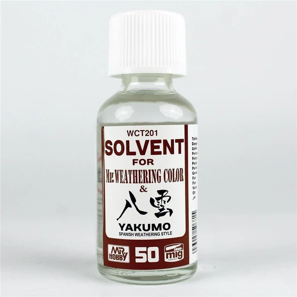 Mr.Hobby WCT-201 50 ml. Eskitme Model Boyaları için Tiner ürün görseli 1
