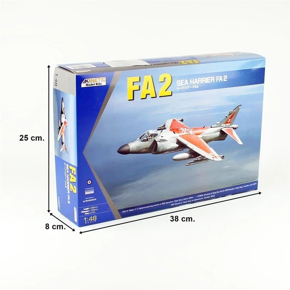 Kinetic K48041 1/48 Ölçek, Sea Harrier FA2 Savaş Uçağı, Plastik Model kiti - Resim 5