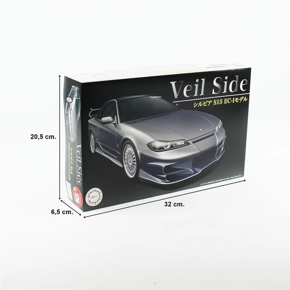 Fujimi ID-126 03984 1/24 Ölçek, Nissan Veilside Silvia S15 EC-I Model, Otomobil Plastik Model Kiti - Resim 5