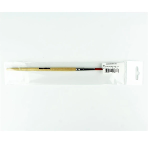 Hobbytime 787 No.6 Yuvarlak Saplı, Kolibri, Sentetik Kıllı Boya Fırçası - Resim 3