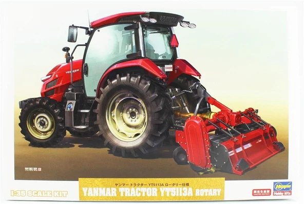 Hasegawa 66106 1/35 Ölçek, Yanmar Tractor YT5113A (Rotary), Plastik Model Kiti ürün görseli