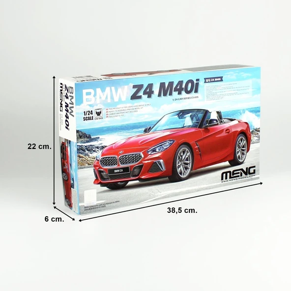 Meng CS-005 1/24 Ölçek, BMW Z4 M40i, Plastik Model Kiti - Resim 5