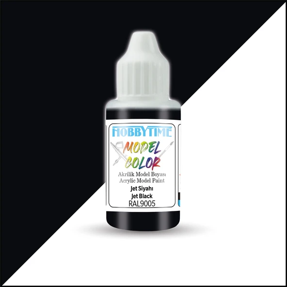 Hobbytime 420 18 ml. RAL9005, Jet Siyahı (Jet Black), Akrilik Model Boyası ürün görseli