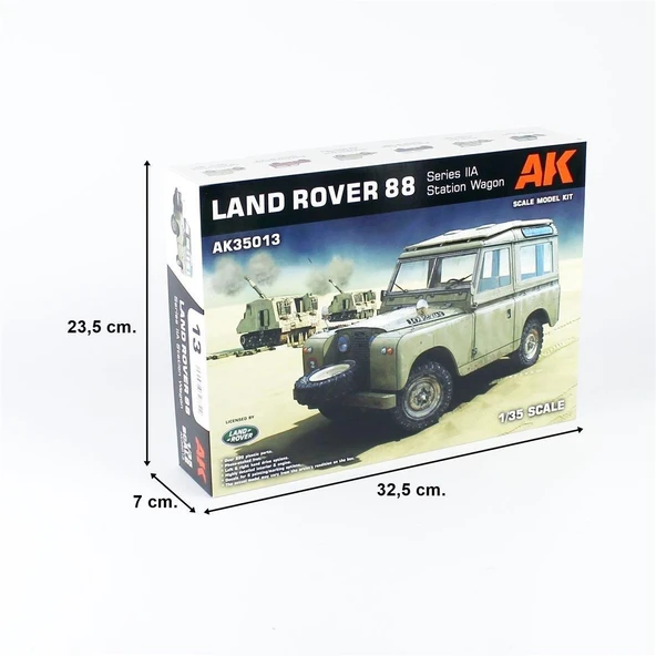 AK 35013 1/35 Ölçek, Land Rover 88 Series IIA (Steyşın Vagon), Askeri Araç Plastik Model Kiti - Resim 5