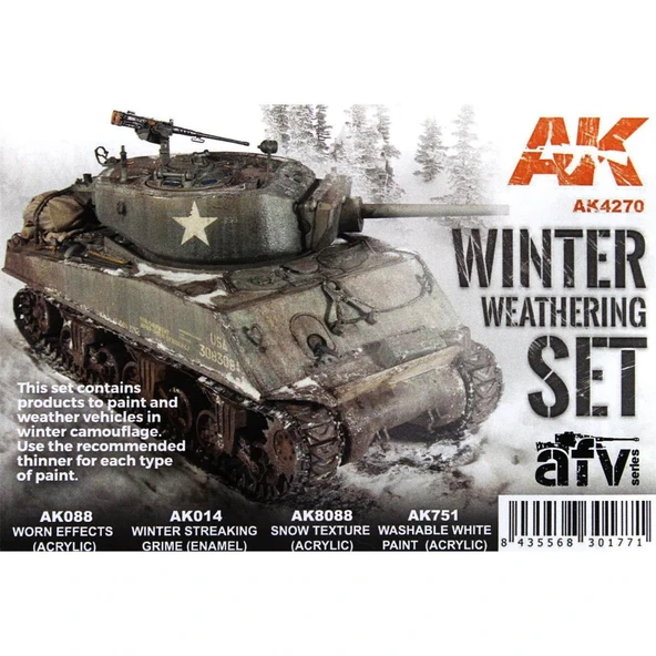 AK 4270 4 lü Kış Efekti, Model Boyası Seti ürün görseli