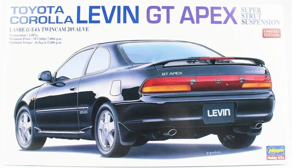 Hasegawa 20667 1/24 Ölçek, Toyota Corolla Levin GT Apex Super Strut Suspension, (Limited Edition) Otomobil Plastik Model Kiti ürün görseli